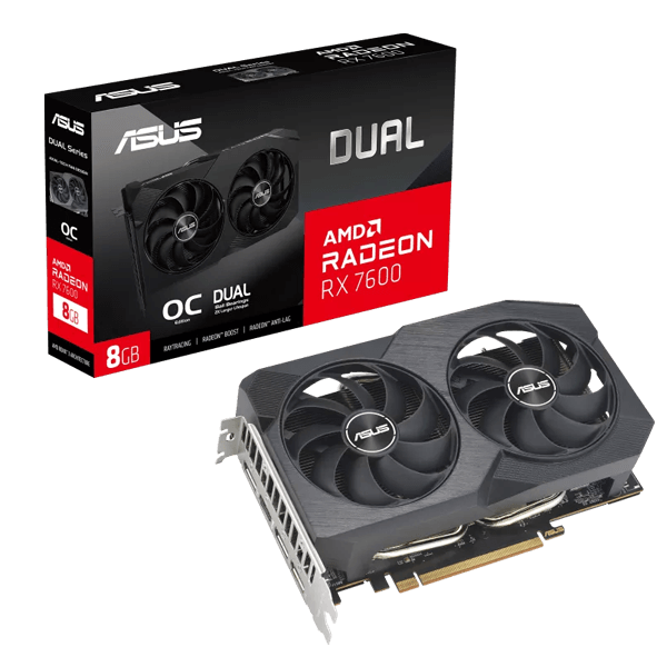 ASUS Dual Radeon RX 7600 V2 8GB GDDR6-image